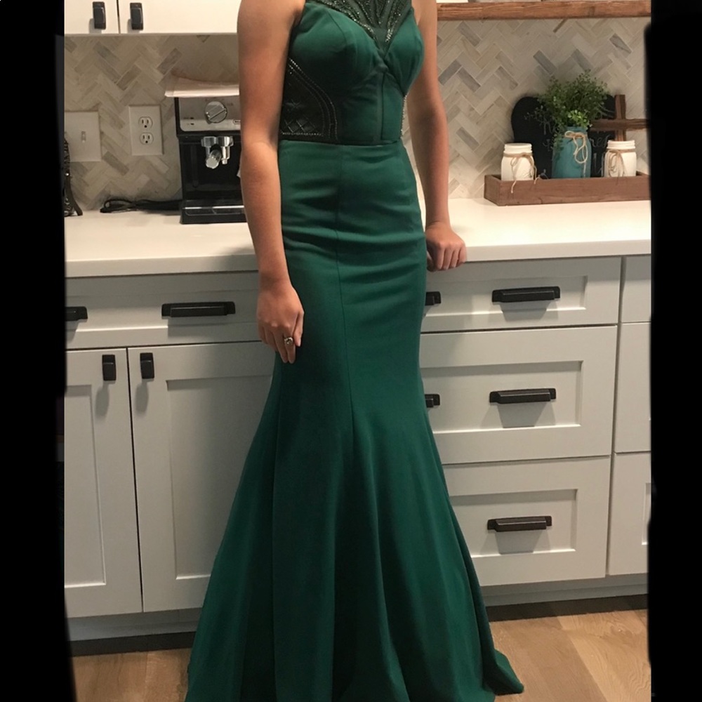 Emerald Green Prom Dress (4)